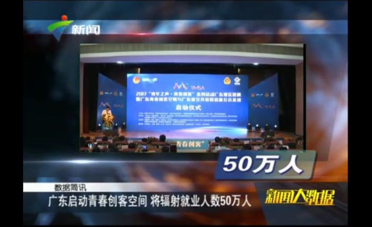 　广东新闻：广东启动青春创客空间 将辐射就业人数50万人（视频）